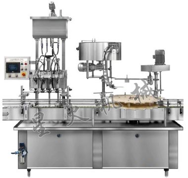 GXY-4灌裝（自流、活塞）旋蓋一體機(jī)